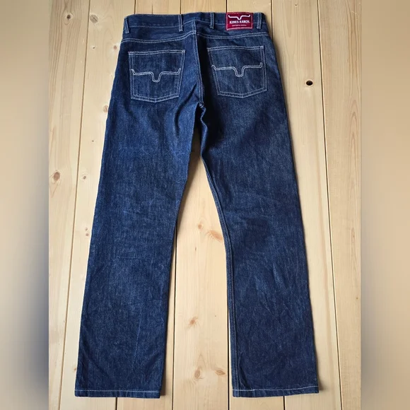 Kimes Ranch James Mid Low Rise Straight Bootcut Jeans Mens 32X32 - Picture 7 of 12